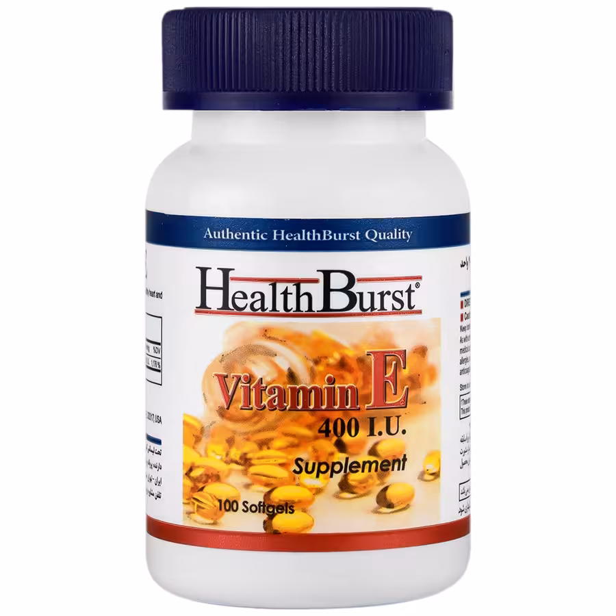 کپسول ژلاتینی ویتامین ای 400 واحدی هلث برست 100عددی