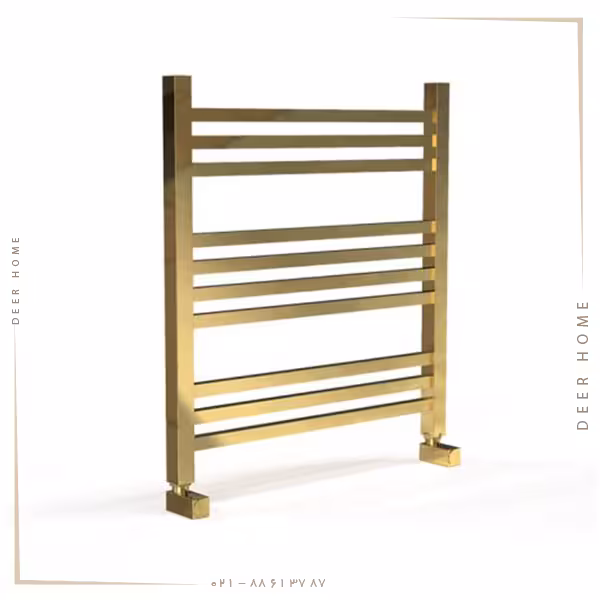 حوله خشک کن استیل طلایی فلت 60