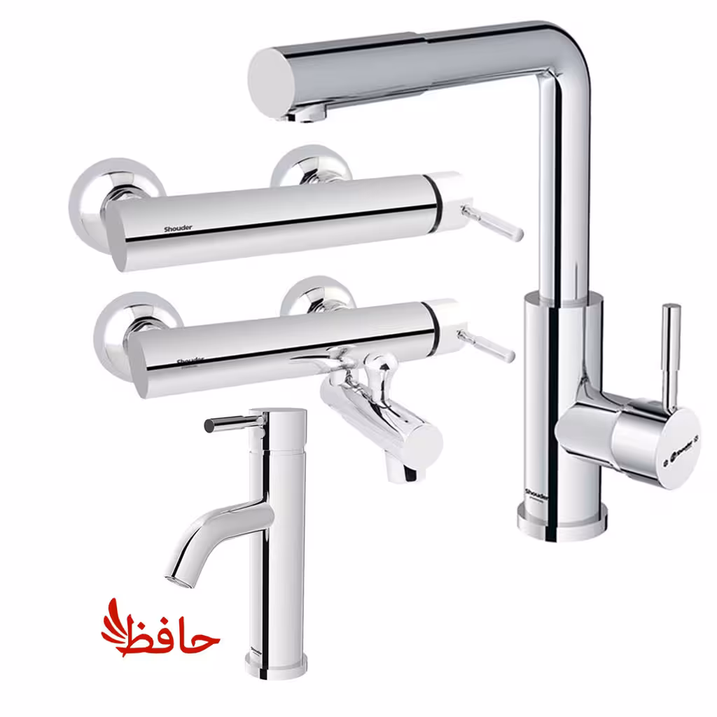 ست شیرالات شودر مدل مارینو کروم
