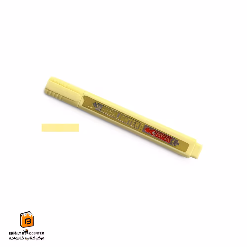 هایلایتر قلمی زرد پاستلی کنکو (Canco)