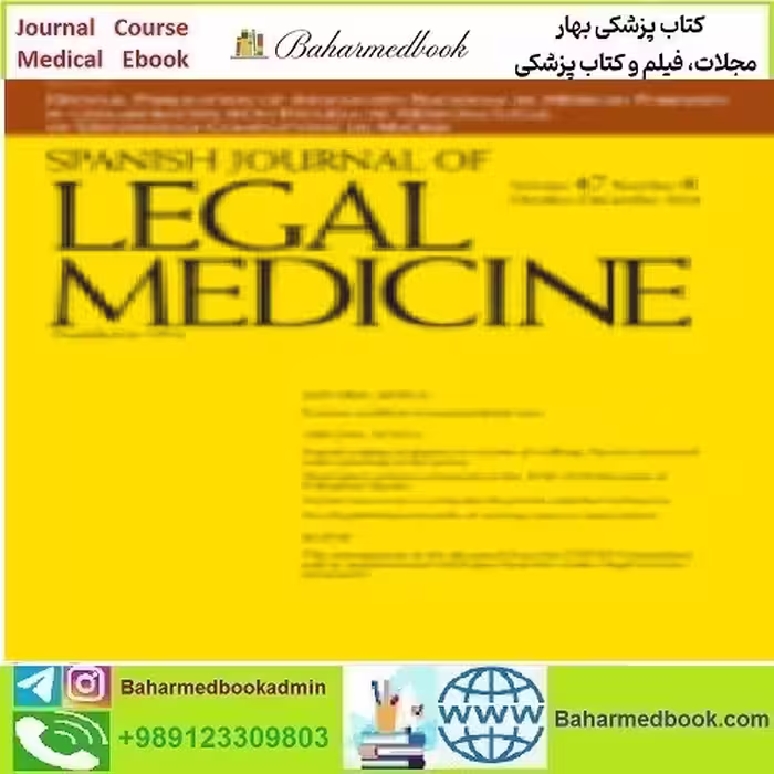 Spanish Journal of Legal Medicine Volume 47 Issue 1 to 4 2021