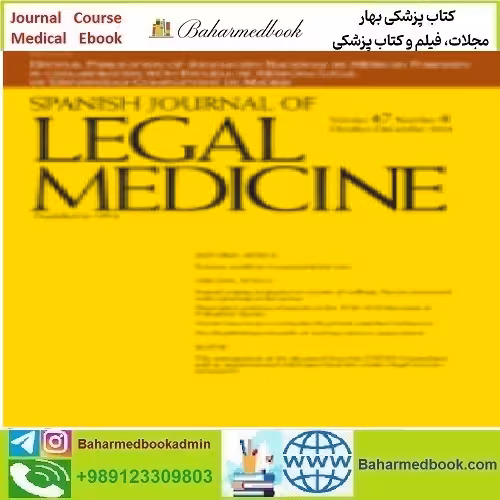 Spanish Journal of Legal Medicine Volume 47 Issue 1 to 4 2021