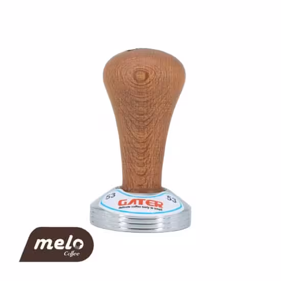 تمپر قهوه دسته چوبی گتر (53mm)