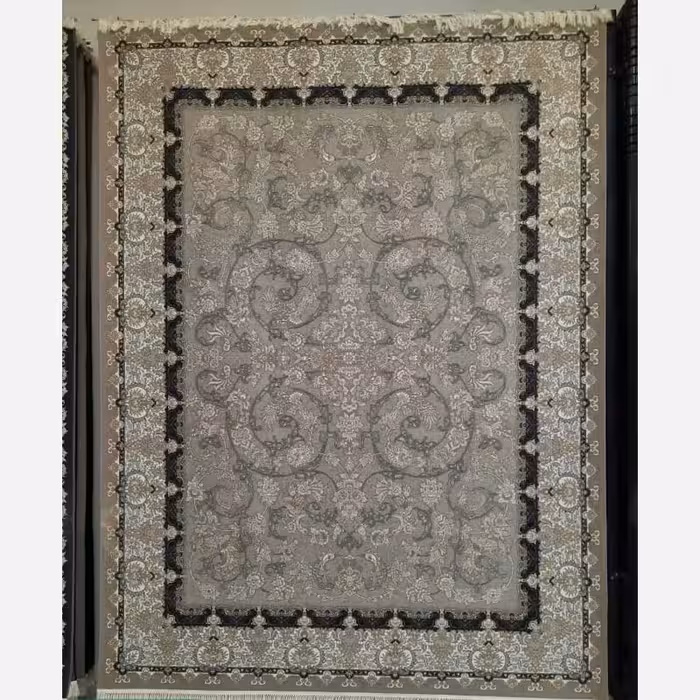 فرش ماشینی 700شانه 12متری کاشان نقشه افشان بافت نرم وزیبا