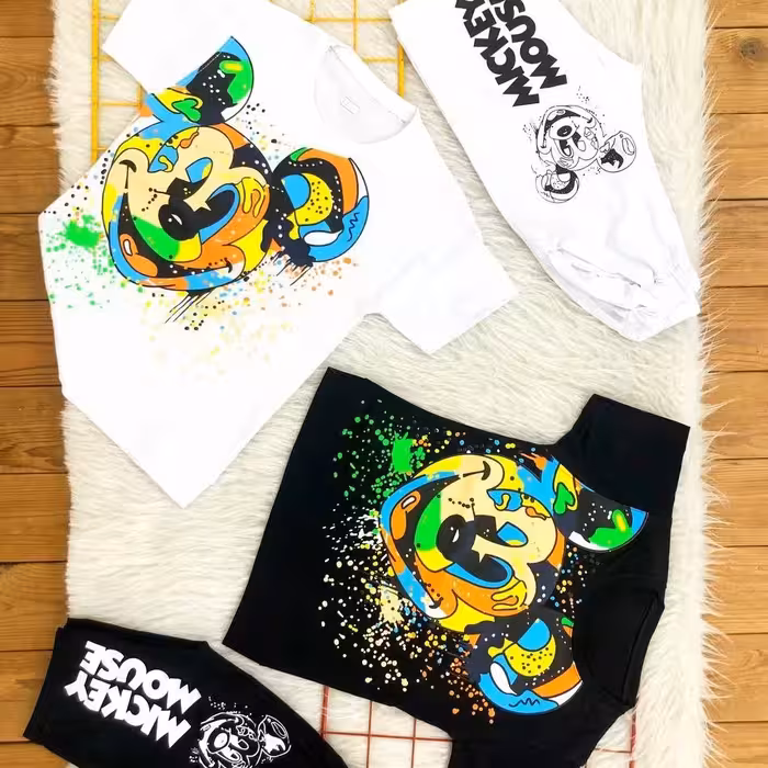 تیشرت شلوارک اسپرت  میکی 