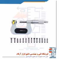 میکرومتر یونیورسال آسیمتو 50-25 خارج سر تعویض شو مدل 0-02-142