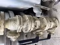 شیر توپی 1/2 1 اینچ دو تیکه  کلاس 150  STEM F6 SEAT F6 BALL 316 BODY WCB