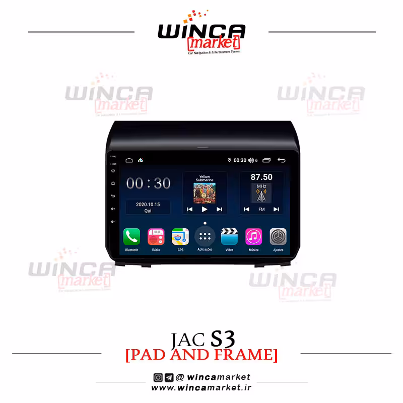مانیتور اندروید جک اس S3 برند وینکا WINCA سری S500 پلاس مدل H855