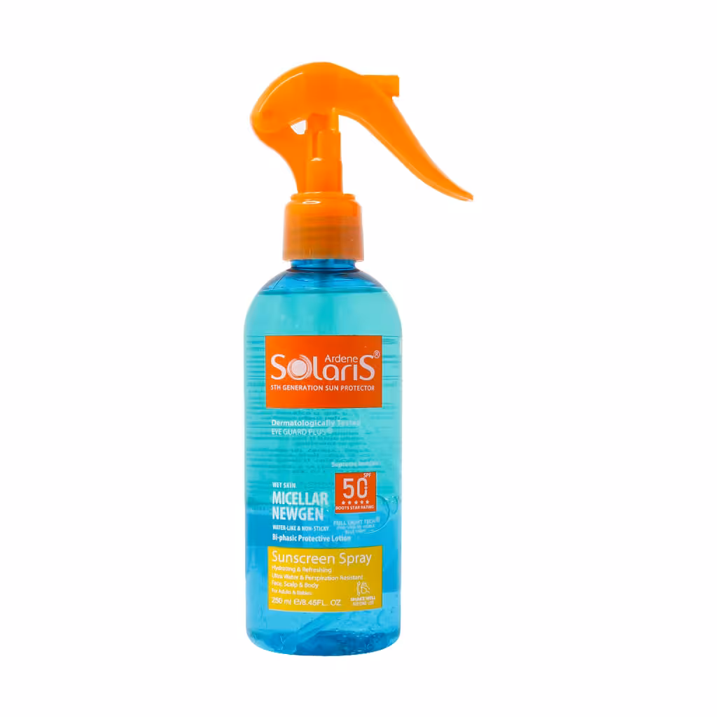 لوسیون دوفاز ضدآفتاب 50 Spf فاقد چربی آردن سولاریس 250میلی لیتر Ardene Solaris