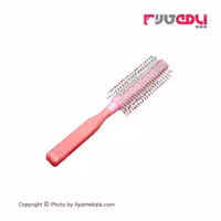 شانه گرد صورتی پلاستکی