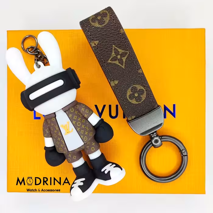 جاکلیدی و آویز کیف مشکی لویی ویتون (Louis Vuitton)