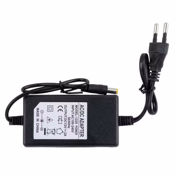 آداپتور 12 ولت 2 آمپر بین راهی مدل 1220