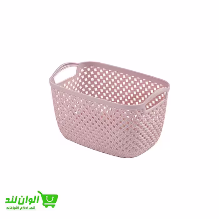 سبد نظم دهنده رخت مستطیل لیمون مدل طرح بافت متوسط کد 34412