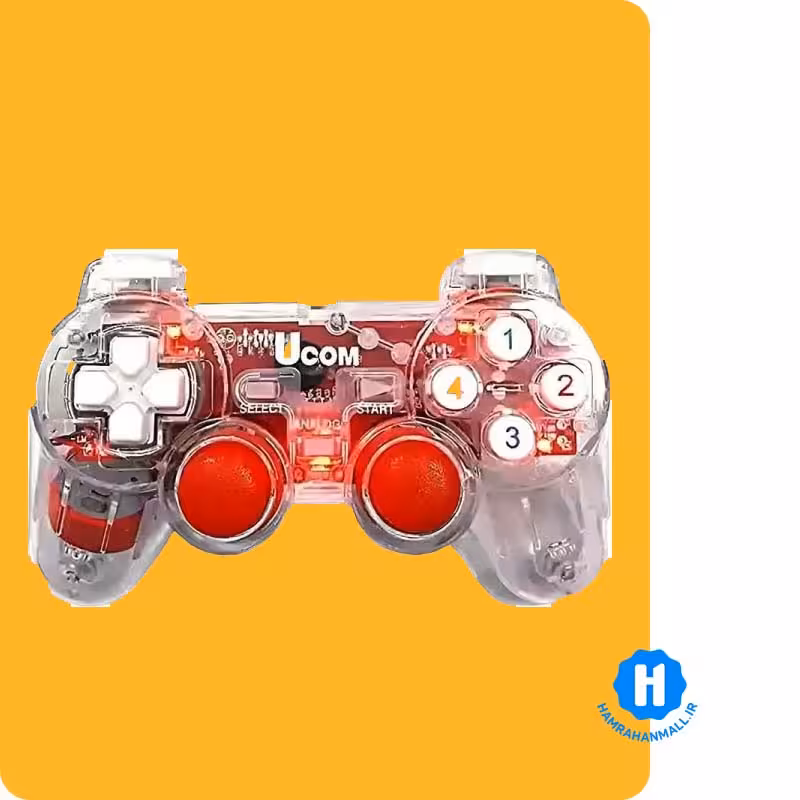 دسته بازی تک شوک دار شیشه ای یوکام Ucom 208-1