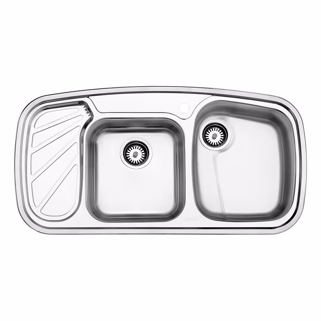 سینک ظرفشویی استیل البرز – مدل 611 توکار