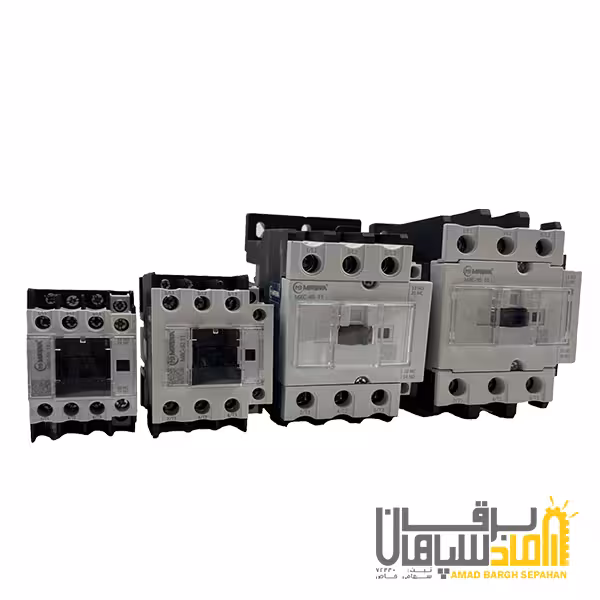 کنتاکتور 12 آمپر، 55 کیلووات، برند مبنا الکتریک مدل MXC-12