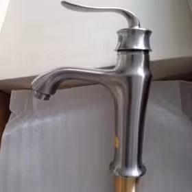 شیر روشویی مدل بامبو قاجاری کروم مات