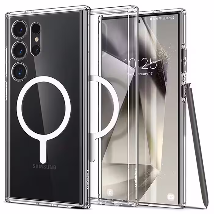 قاب شفاف مگسیف مناسب گوشی سامسونگ S24 Ultra