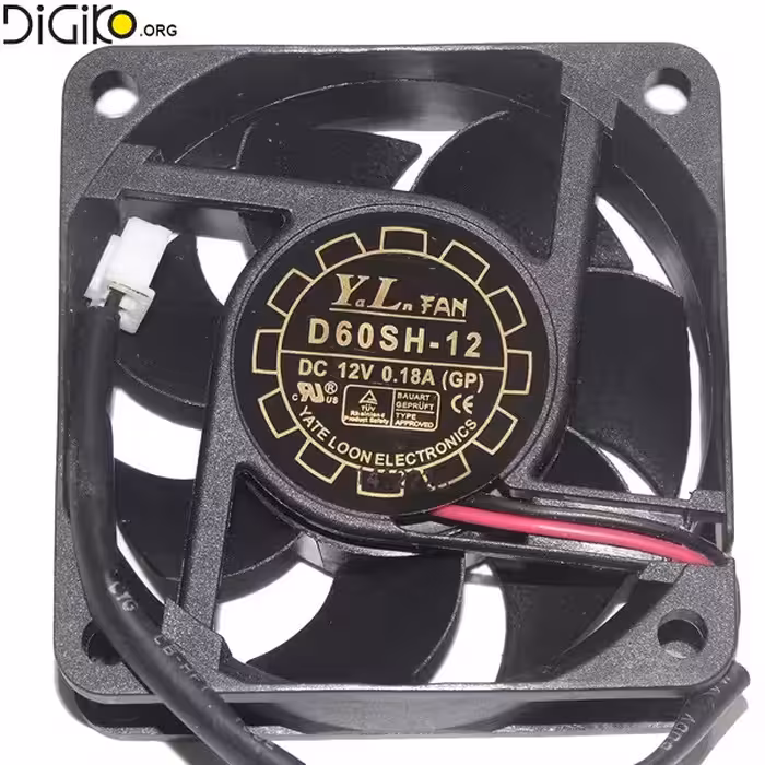 فن 6در6 در 2.5 12ولت 180 میلی امپر بلبرینگی