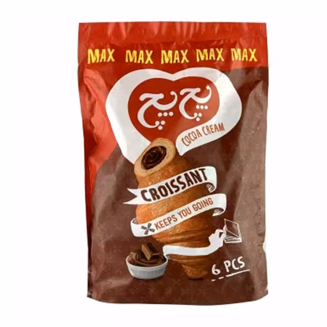 کروسان با مغز کرم کاکائو پچ پچ بسته 6 عددی