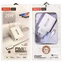 آداپتور شارژر با کابل Type-c فست Tranyoo SE6 QC3.0 3.6A