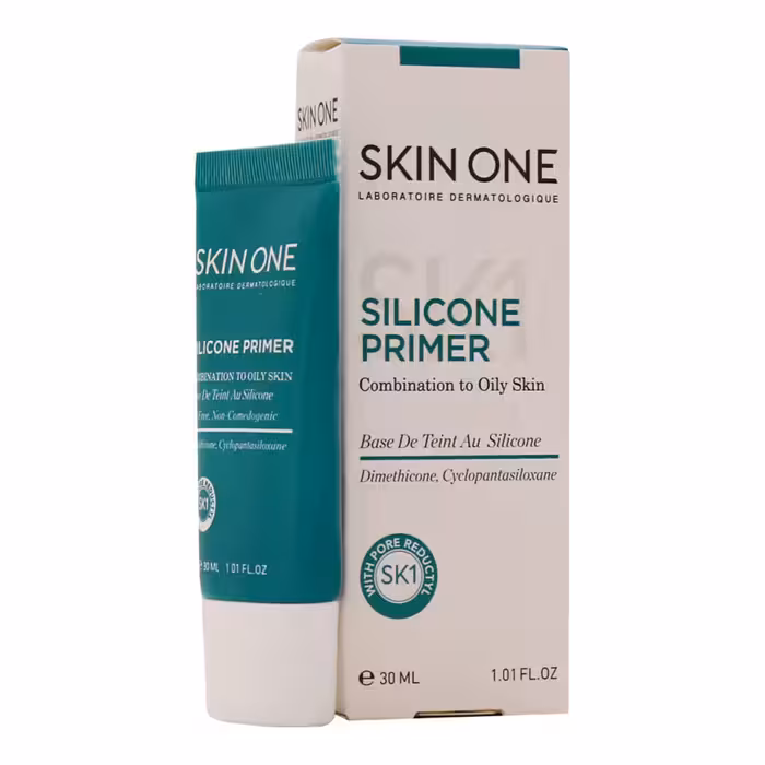 پرایمر سیلیکونی مات کننده و جمع کننده منافذمناسب پوست چرب و مختلط حجم 30 میلی لیتر اسکین وان