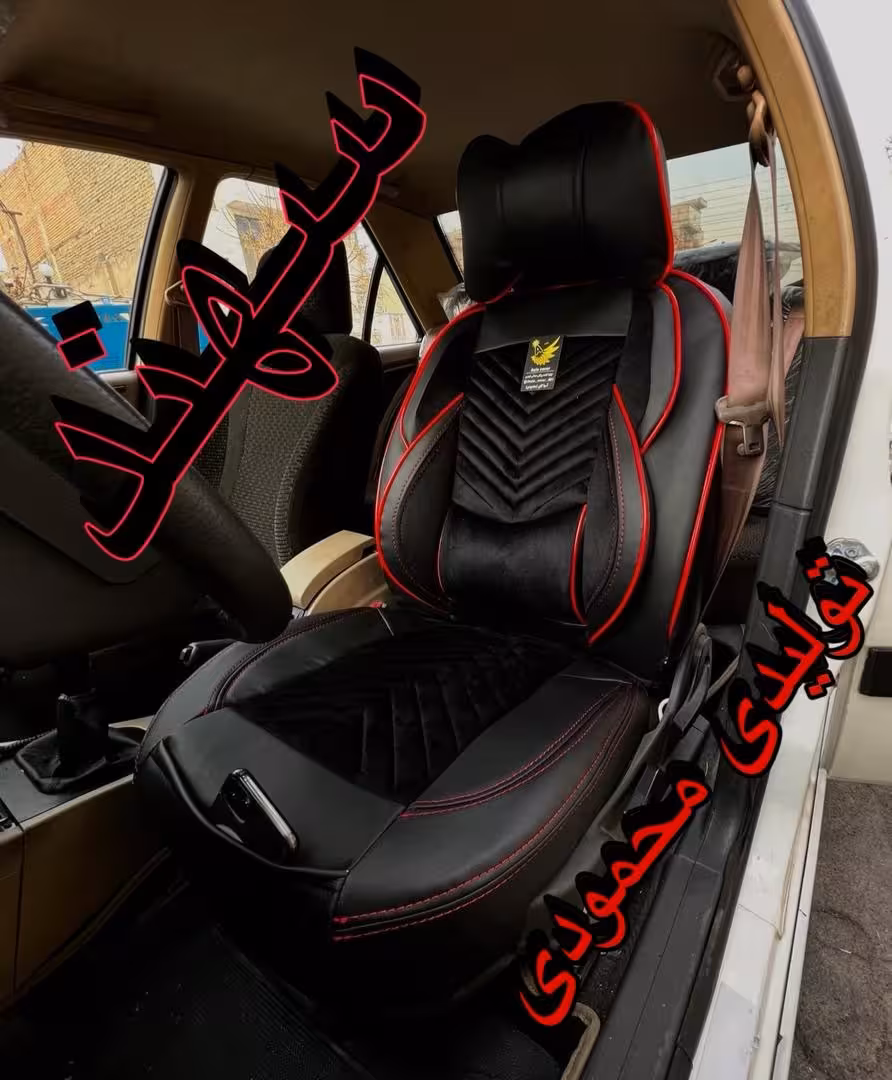 روکش صندلی سهندوسط مخمل بغل چرم مدل نیولاماری باجای موبایلی پدطبی سروگودی کمر درجه1مناسب سهند