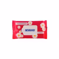 دستمال مرطوب معطر پاک کننده آرایش نیوساد بسته 20عددی