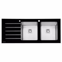 سینک ظرفشویی توکار شیشه ای پرنیان استیل مدل PS 4106