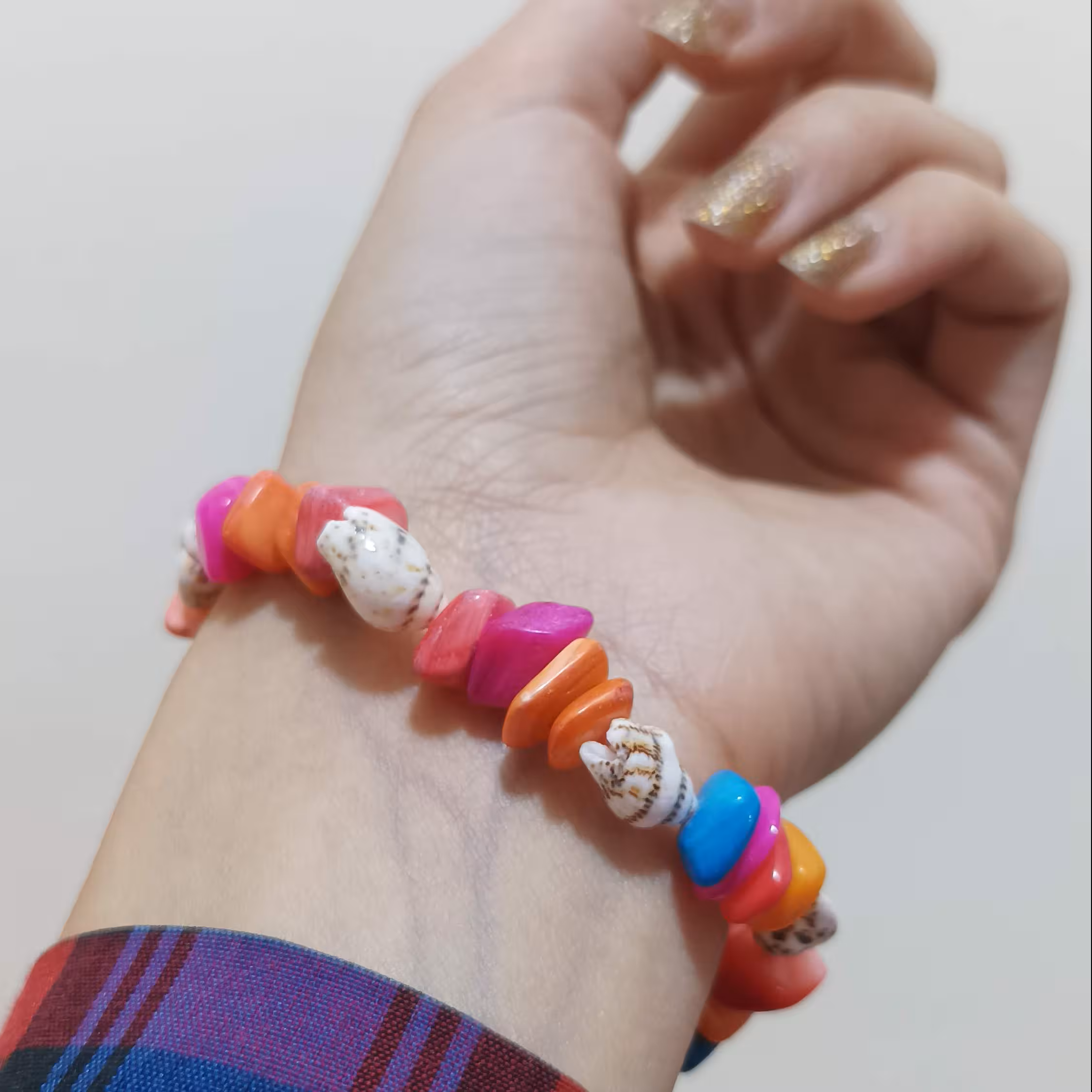 دستبند زیبای صدفی 