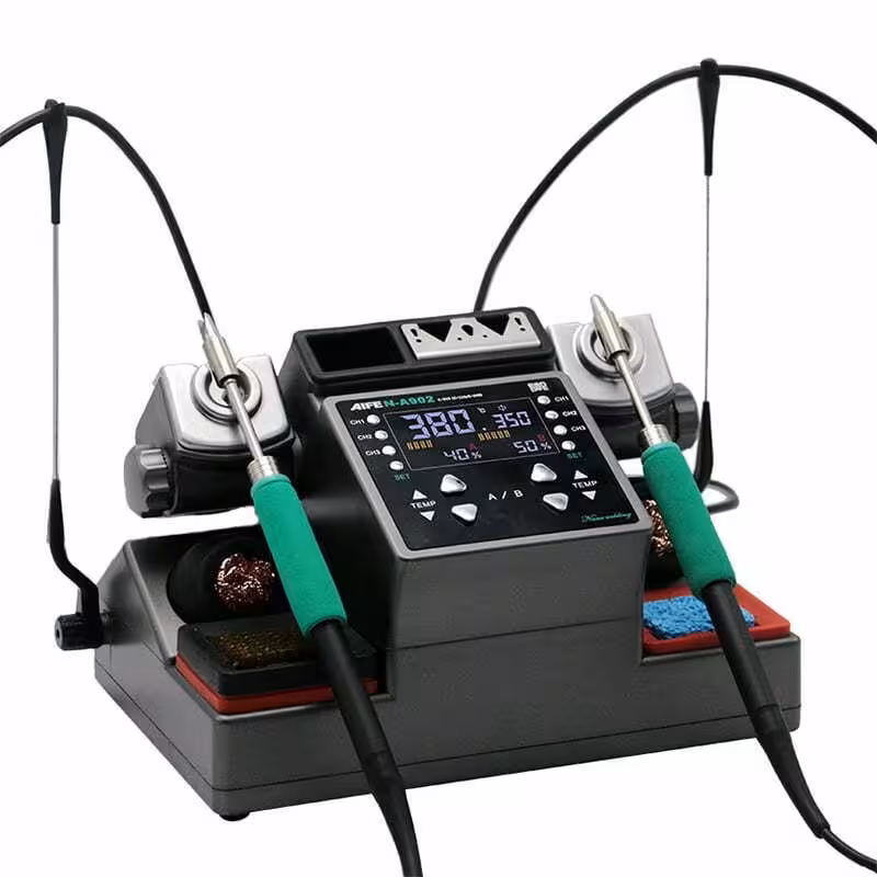 هویه رومیزی دو قلو AIFEN-A902 (به همراه 3 دسته و 9 نوک هویه) ( اصلی )