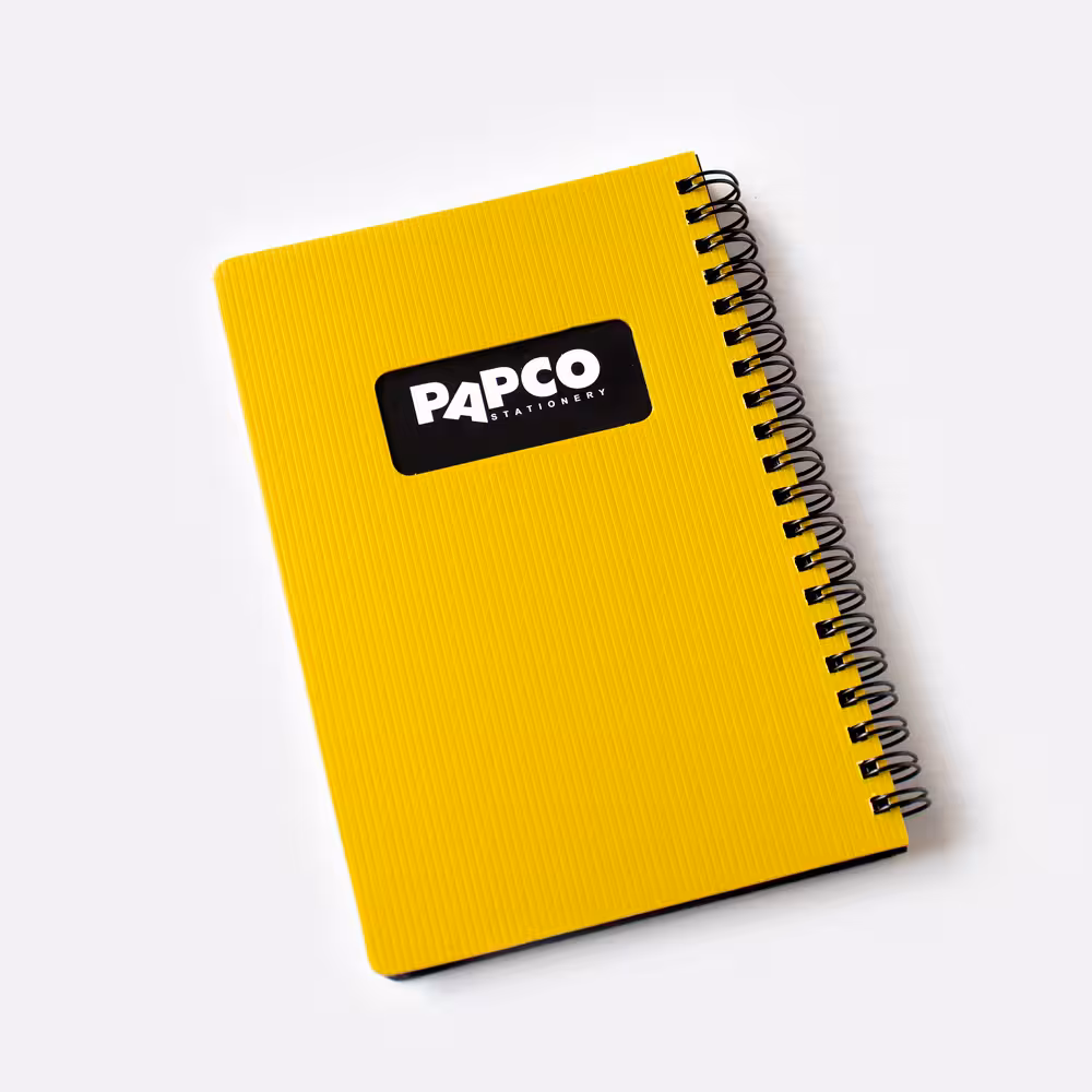 دفترچه یادداشت متالیک خردلی پاپکو (PAPCO)