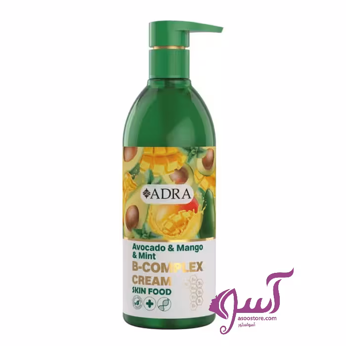 کرم مرطوب کننده ب کمپلکس 350 میل آدرا (آووکادو،انبه و نعنا)