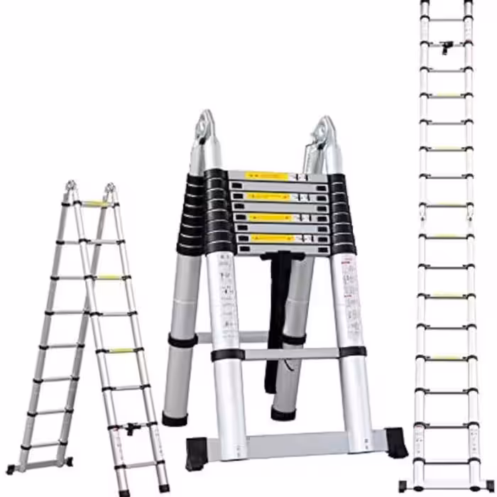 نردبان تلسکوپی دو طرفه 2.20 متر ایپیکا ستار آلمان مدل M18 (4.40متر)