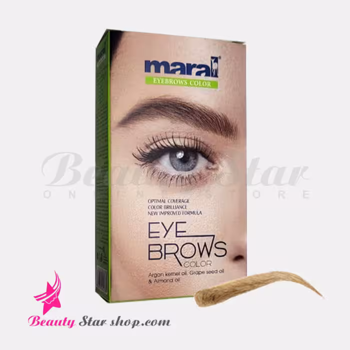 کیت رنگ ابرو بلوند پلاتینه مارال شماره 10 حجم 15 میلی لیتر