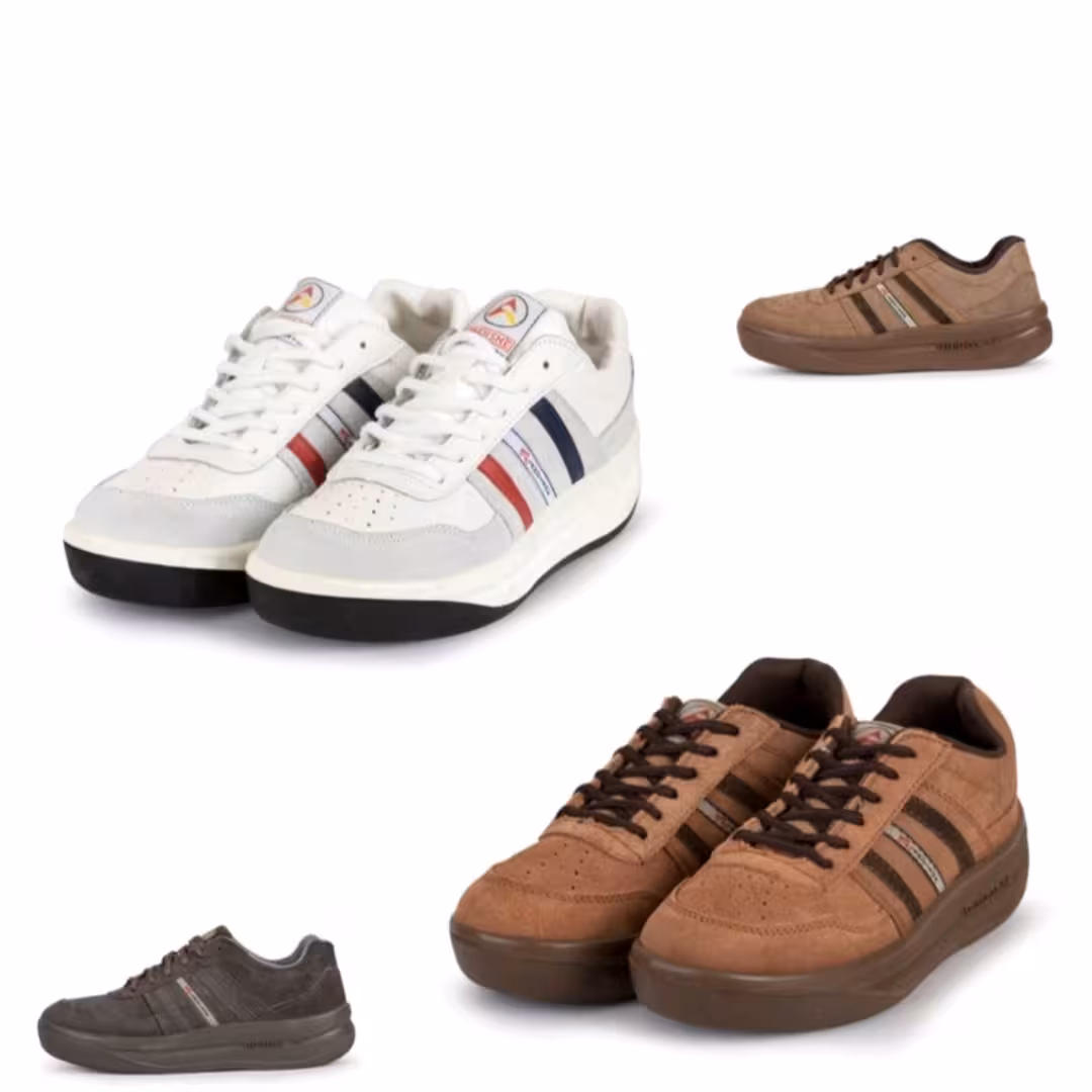 کفش کار  روزمره چرم نبوک مدل اندیشه (بسیار باکیفیت و بادوام )