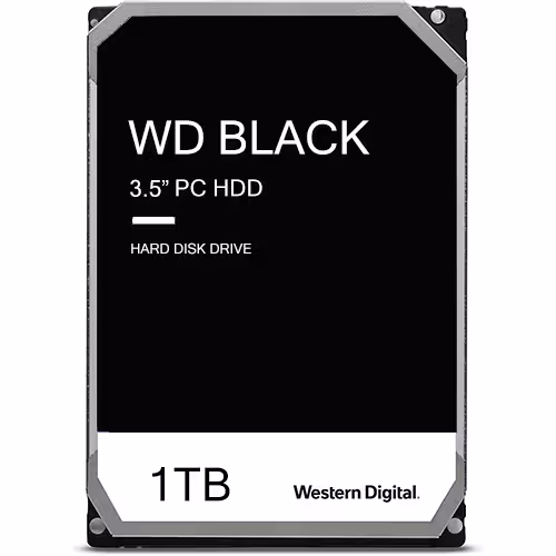 هارد دیسک اینترنال وسترن دیجیتال مشکی Black ظرفیت 1 ترابایت