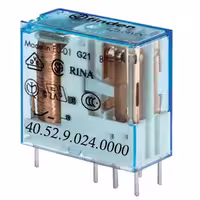 رله شیشه ای 8 پایه 2 کنتاکت 24 ولت DC فیندر کد  40.52.9.024.0000