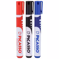 ماژیک وایت برد پیکاسو نوک تخت رنگی Picasso WB-100 بسته 12 عددی