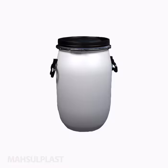 بشکه 30 لیتری دسته گوشواره ای با واشر سفید