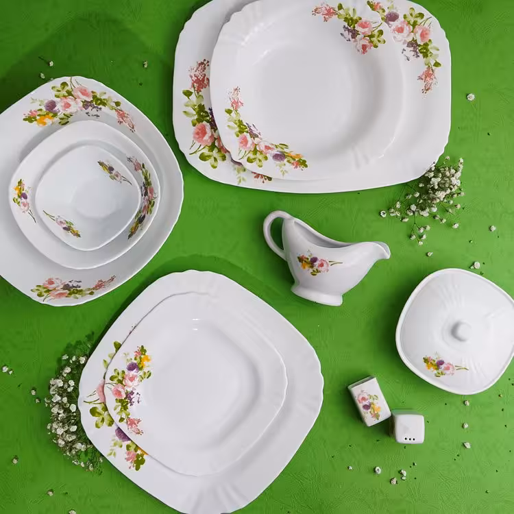 سرویس غذا خوری 40 پارچه اوپال هومیت طرح رز