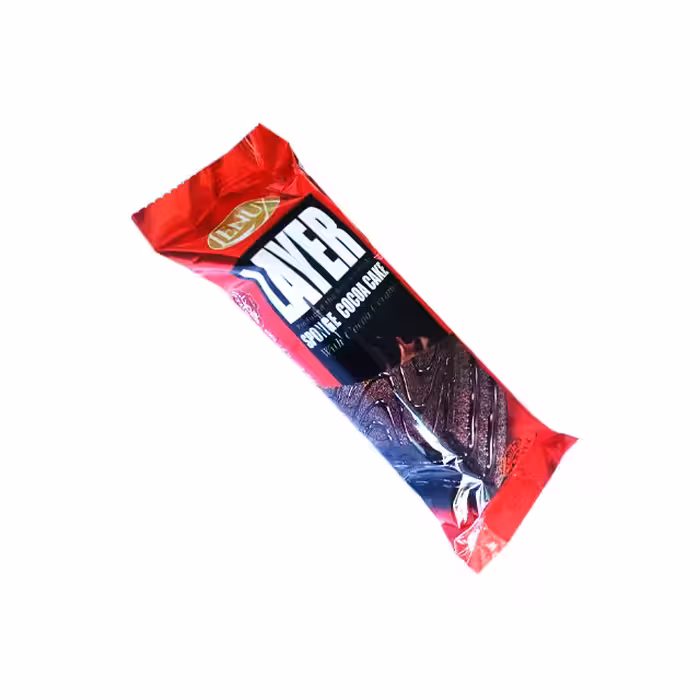 کیک سه لایه کاکائویی مغز شکلاتی قرمز لینوکس حاج عبدالله 60 گرمی