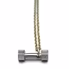 گردنبند استیل طرح دمبل زنجیر دات مدل 22618