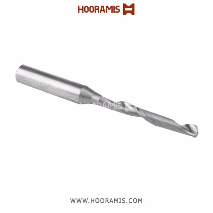 مته اختصاصی دو کاناله 8*80*40*5 از جنس Solid Carbide جهت ایجاد شیار آب بر روی پروفیلهای uPVC در ماشینهای Elumatec , Sturz , etc