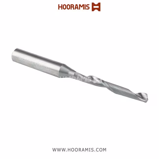 مته اختصاصی دو کاناله 8*80*40*5 از جنس Solid Carbide جهت ایجاد شیار آب بر روی پروفیلهای uPVC در ماشینهای Elumatec , Sturz , etc