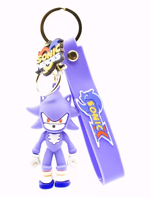 جاکلیدی سیلیکونی فانتزی طرح سونیک انگر بنفش