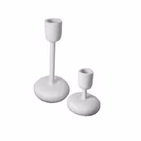 شمعدان مدل کف گرد مدرن مینیمال مناسب برای شمع مخروطی مجموعه 2 عددی