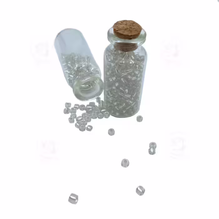 منجوق درشت بسته 40 گرمی (نقره ای  شیشه ای )