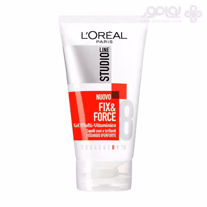 ژل مو نگهدارنده لورال استودیو لاین مدل FIX &amp; FORCE شماره 8