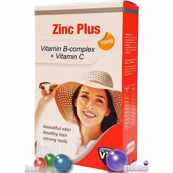 زینک پلاس 15mg استارویت سافت ژل60عددی